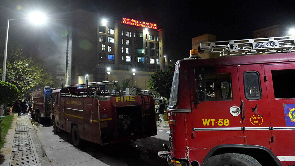 Fire in AIIMS Trauma Centre