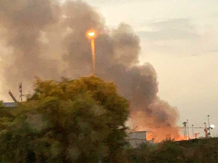 fire near dubailand